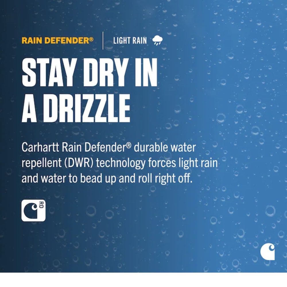 Carhartt Rain Defender Blue Jacket - Picture 3 of 4